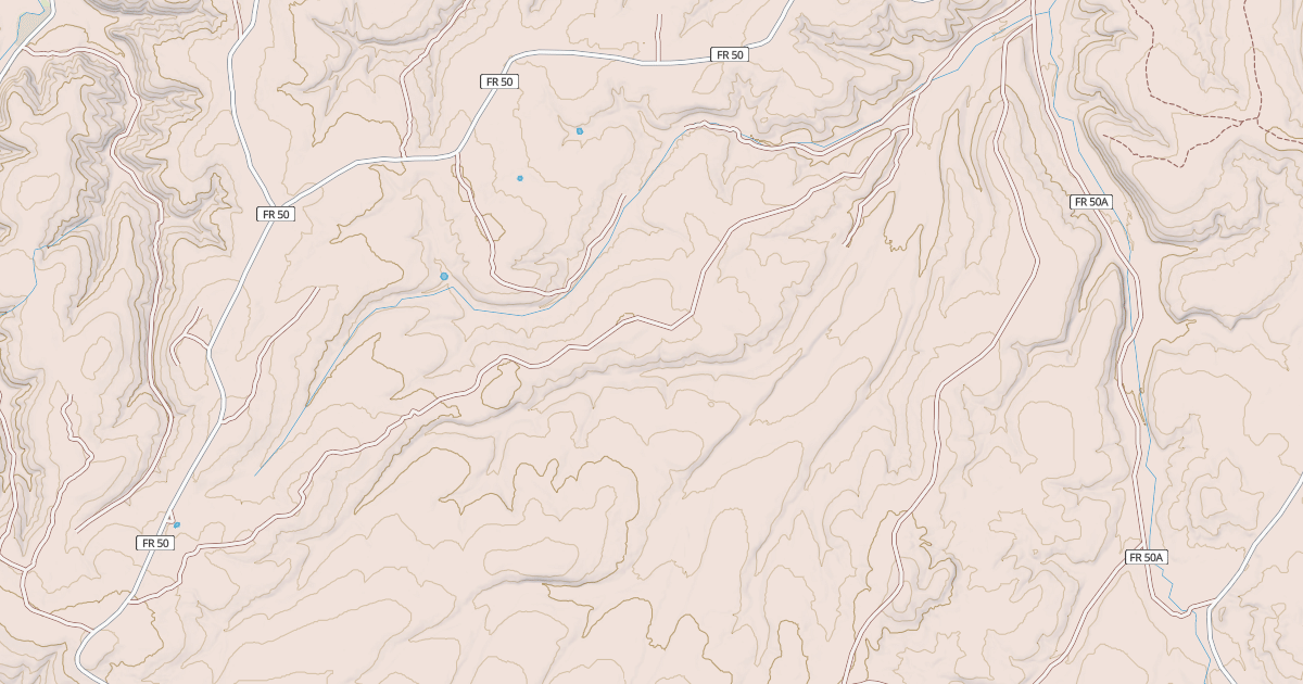 Map preview of USFS National Forest System Roads {21A17802-DE38-4D1F-A8A9-71E76FEE1E9E}
