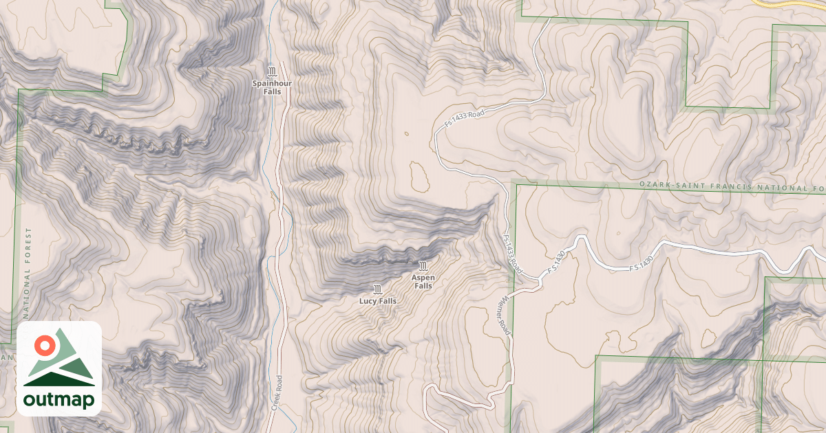 Map of USFS Motor Vehicle Use Map Roads {D9B79EB2-DC6F-44FE-9EB8-DAE0C11626B7}
