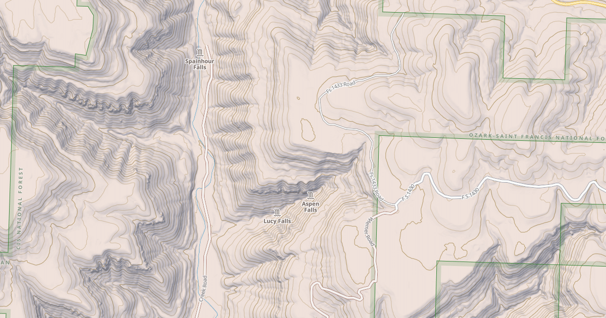 Map preview of USFS Motor Vehicle Use Map Roads {D9B79EB2-DC6F-44FE-9EB8-DAE0C11626B7}