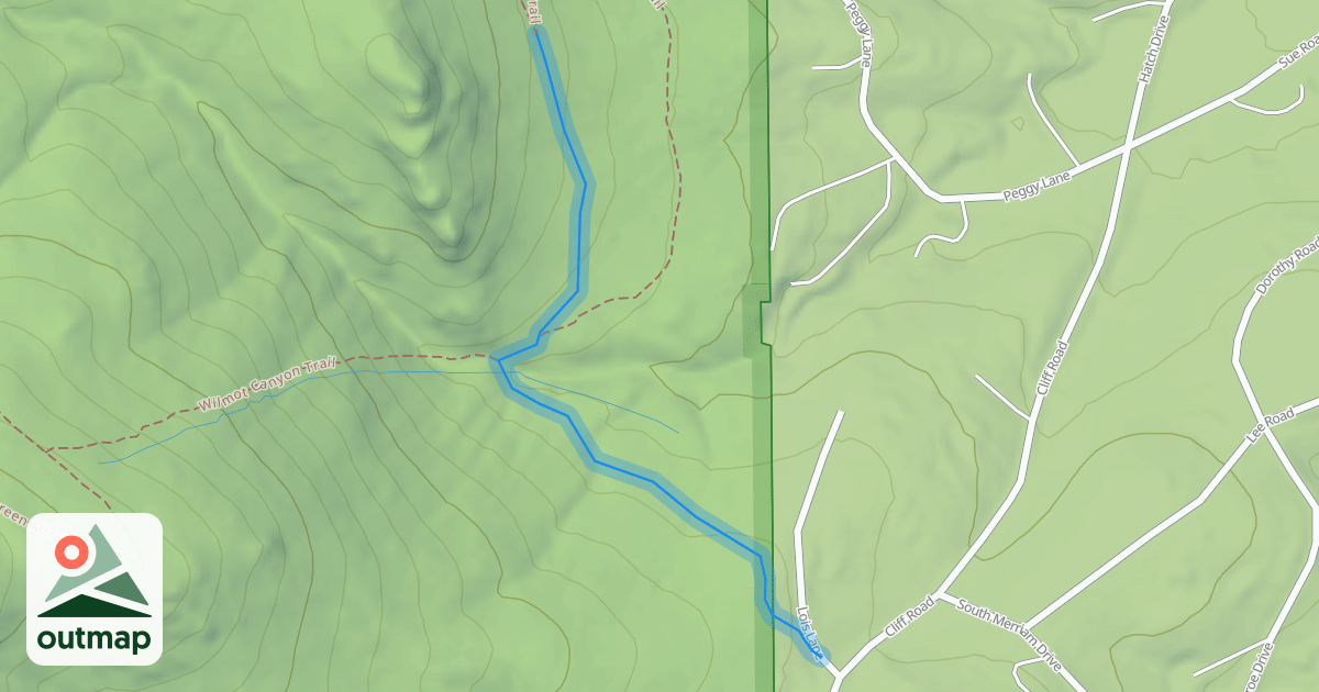Map of Lois Lane Trail