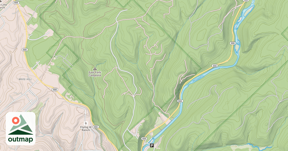 Map of Allegheny Snowmobile Loop