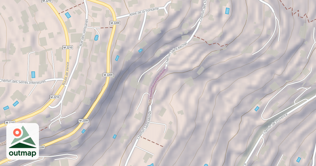 Map of Chemin Saint-Michel