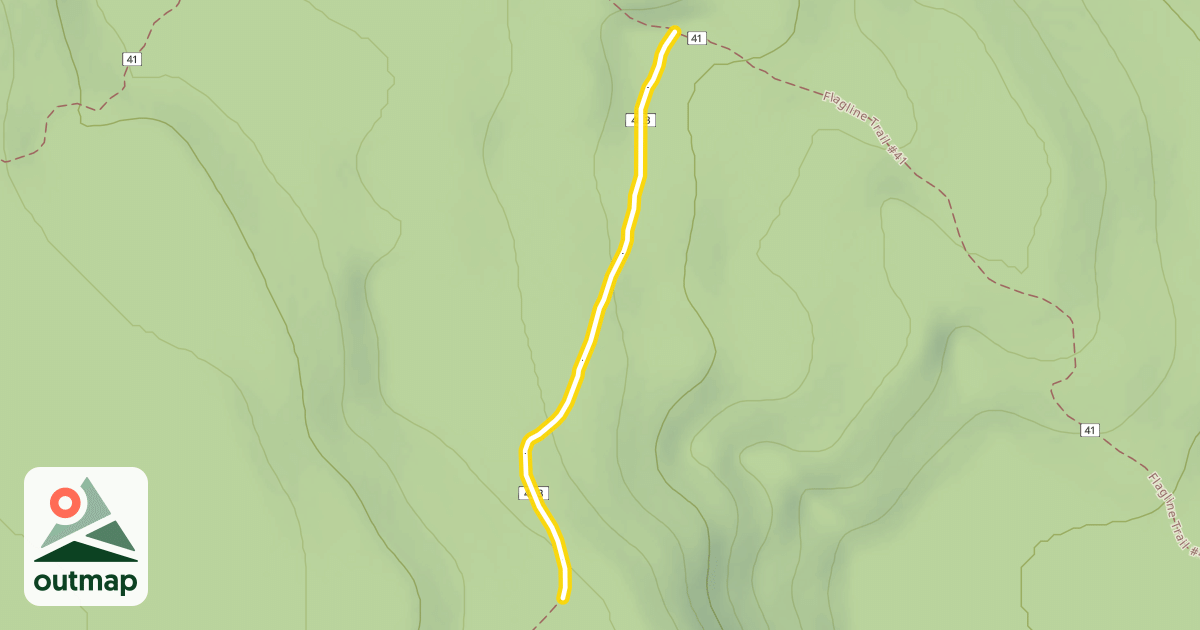Map of Flagline Tie Trail #40.3