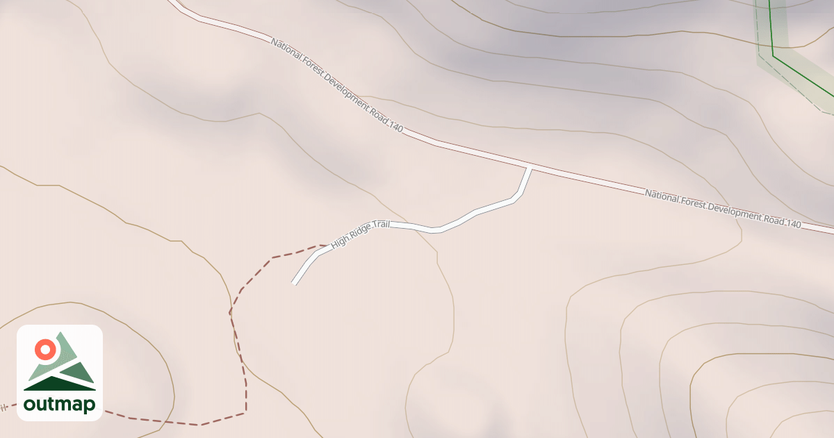 Map of HIGH RIDGE TRAILHEAD