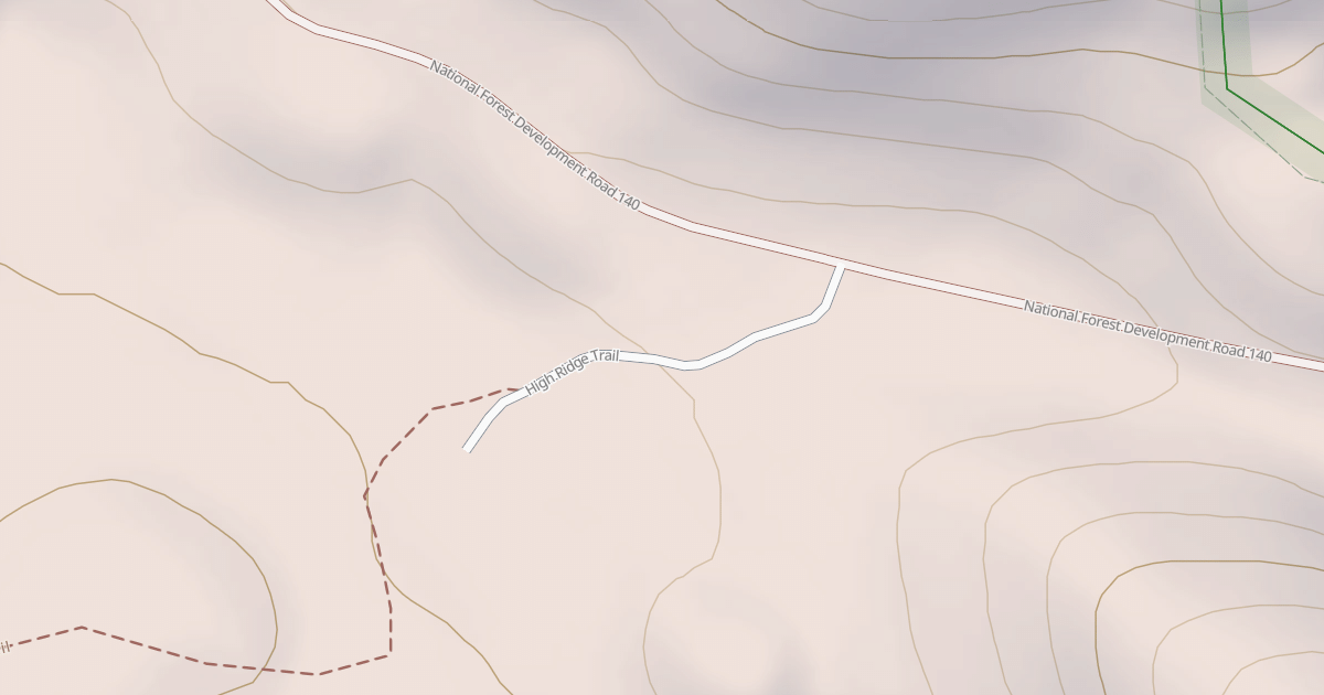 Map preview of HIGH RIDGE TRAILHEAD