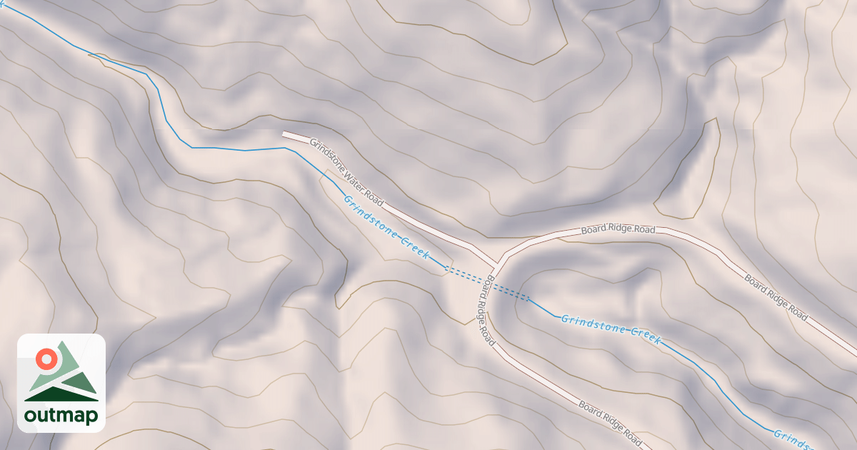Map of GRINDSTONE WATER