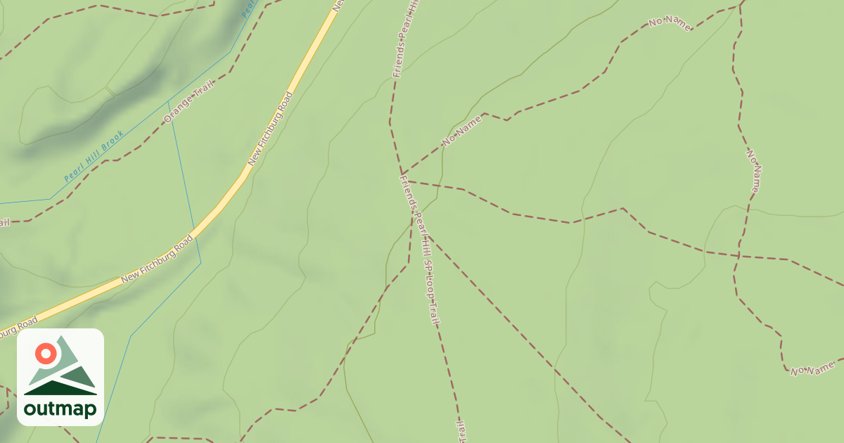 Map of Friends Pearl Hill SP Loop Trail