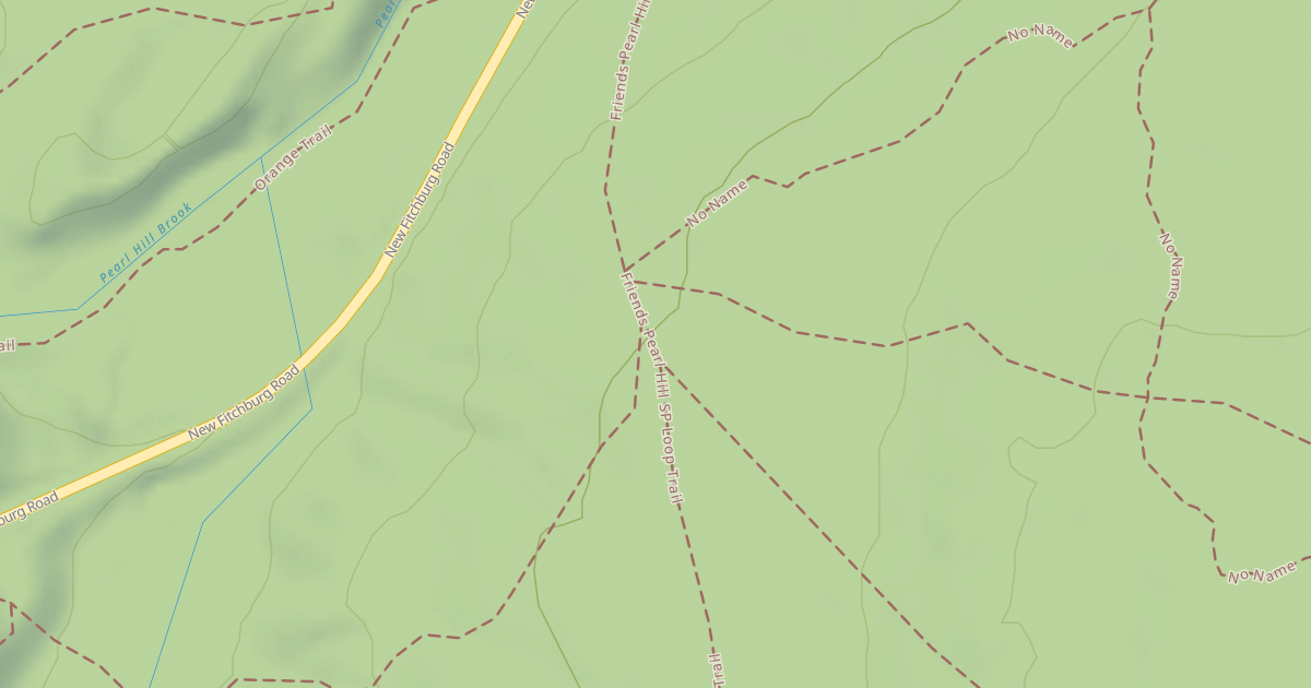 Map preview of Friends Pearl Hill SP Loop Trail