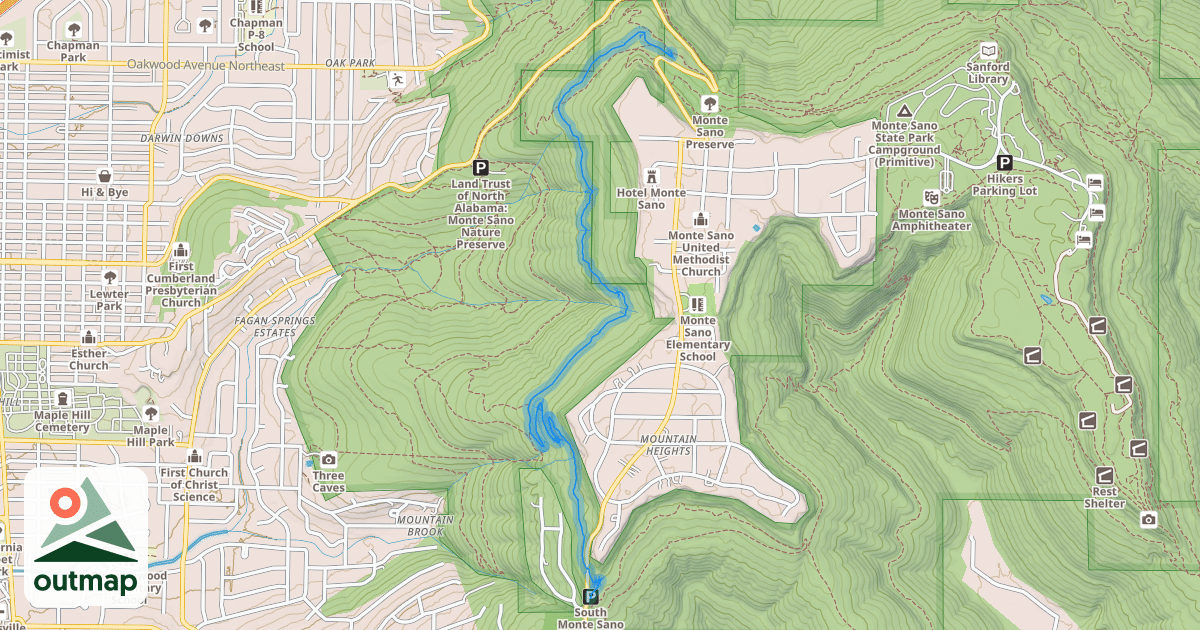 Map of High Trail