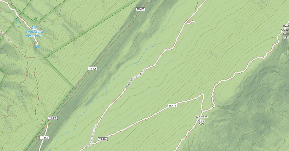 Map preview of Peters Mill Run