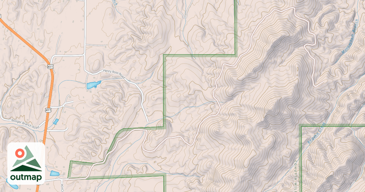 Map of MOONEYHAM