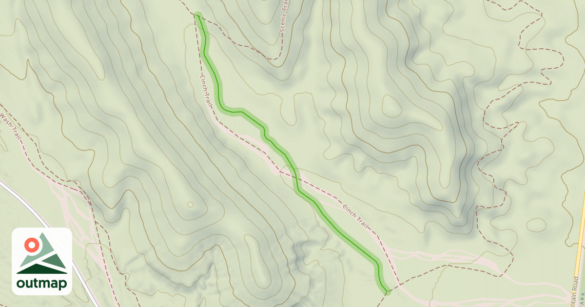Map of Cinch Trail