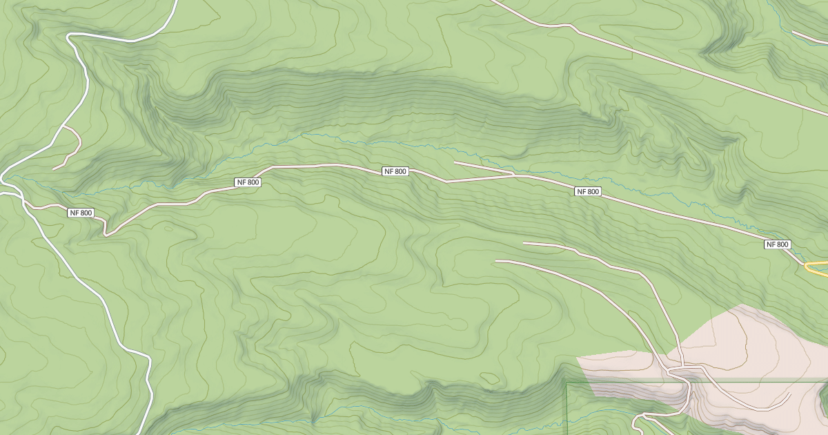 Map preview of USFS Motor Vehicle Use Map Roads {0C79F734-A024-4DF2-B556-E4961942710A}
