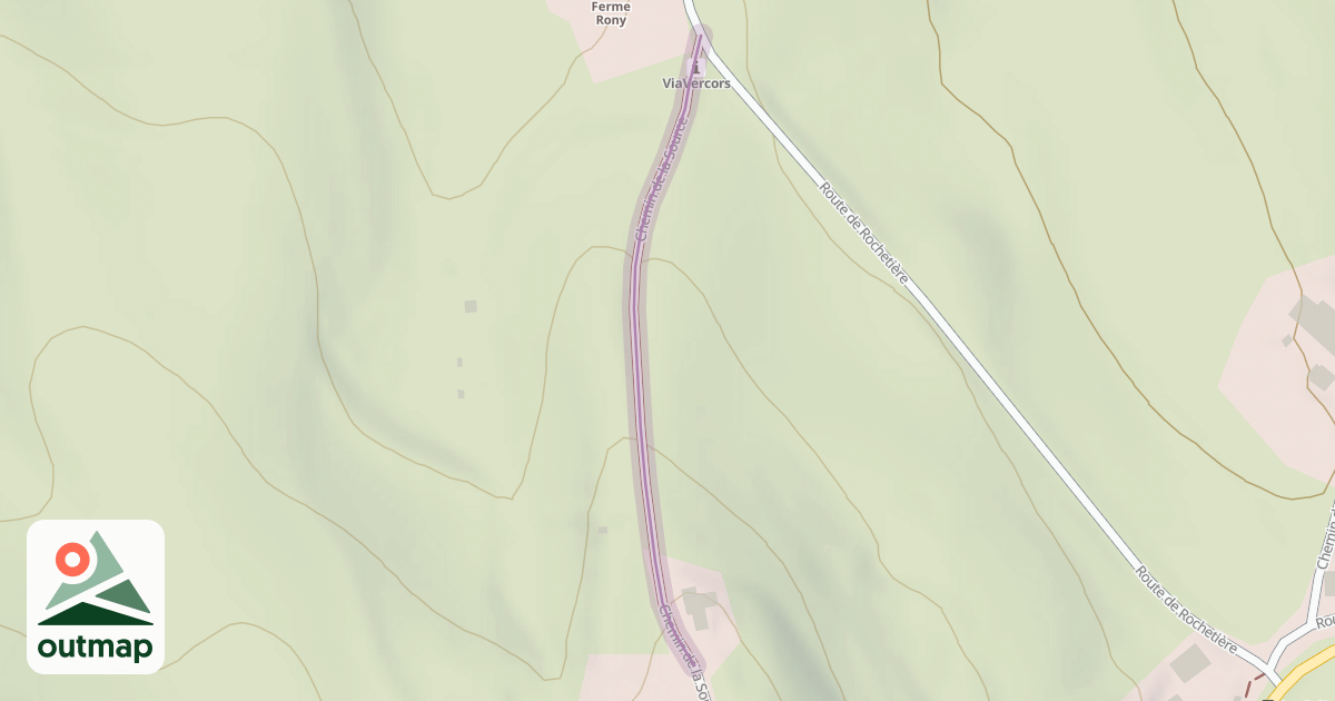 Map of Chemin de la Source