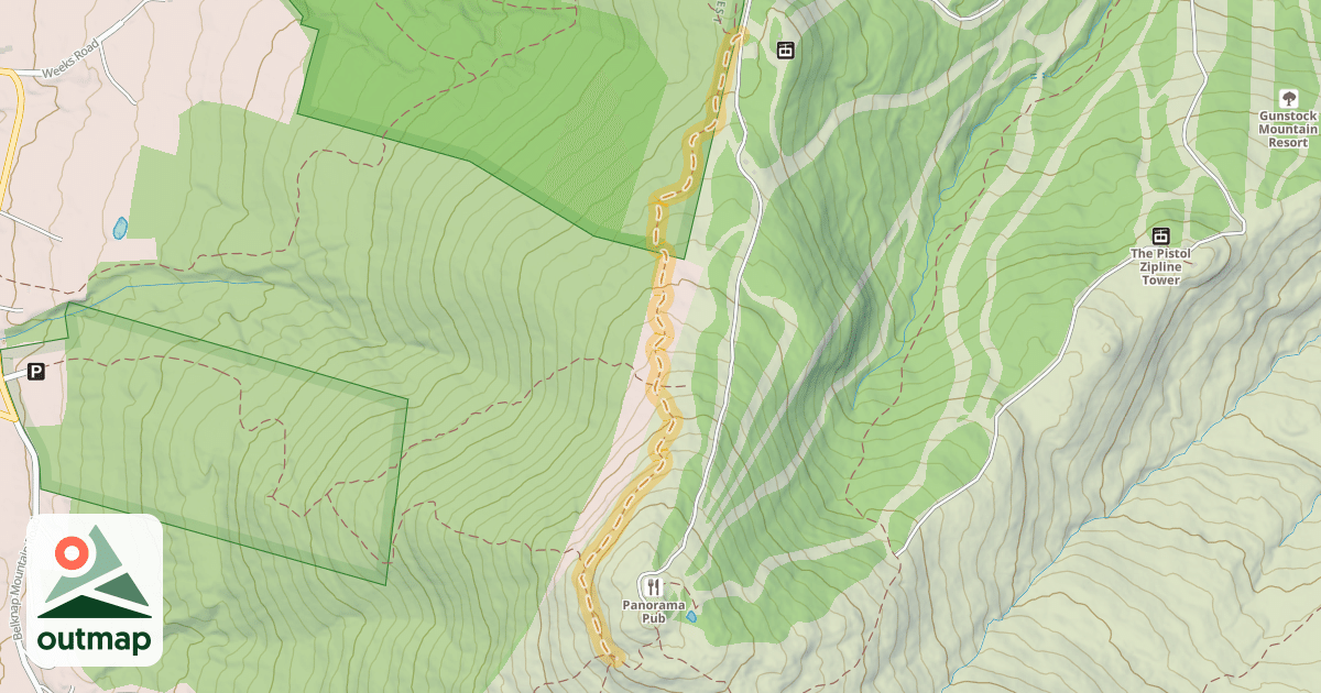 Map of Ridge Trail