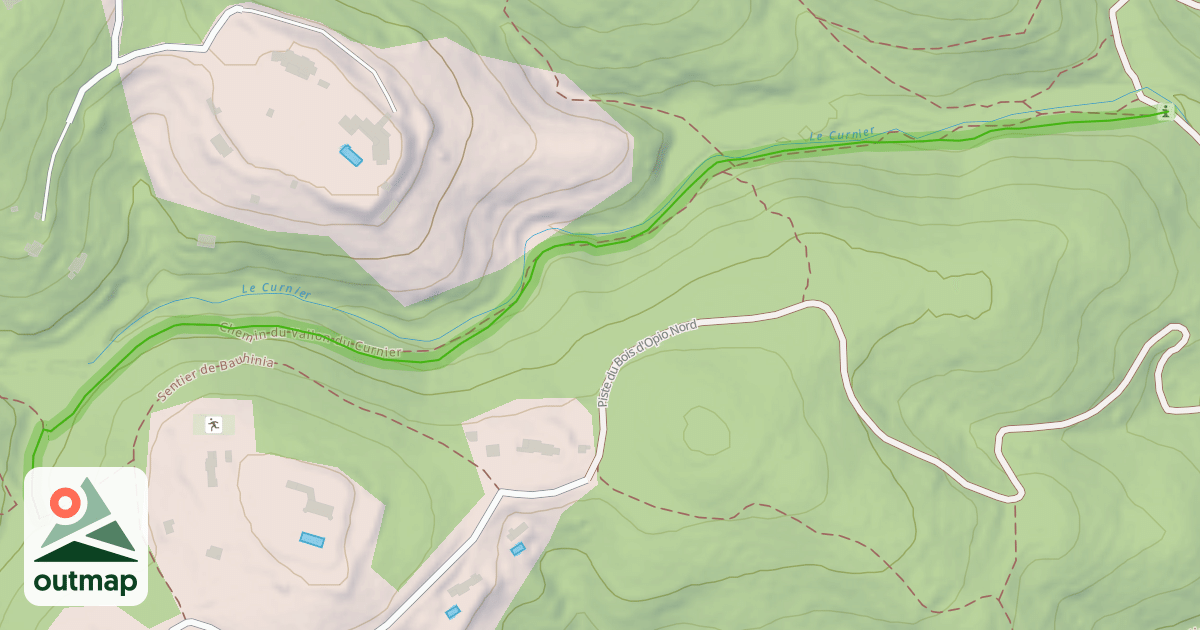 Map of Chemin du Vallon du Curnier