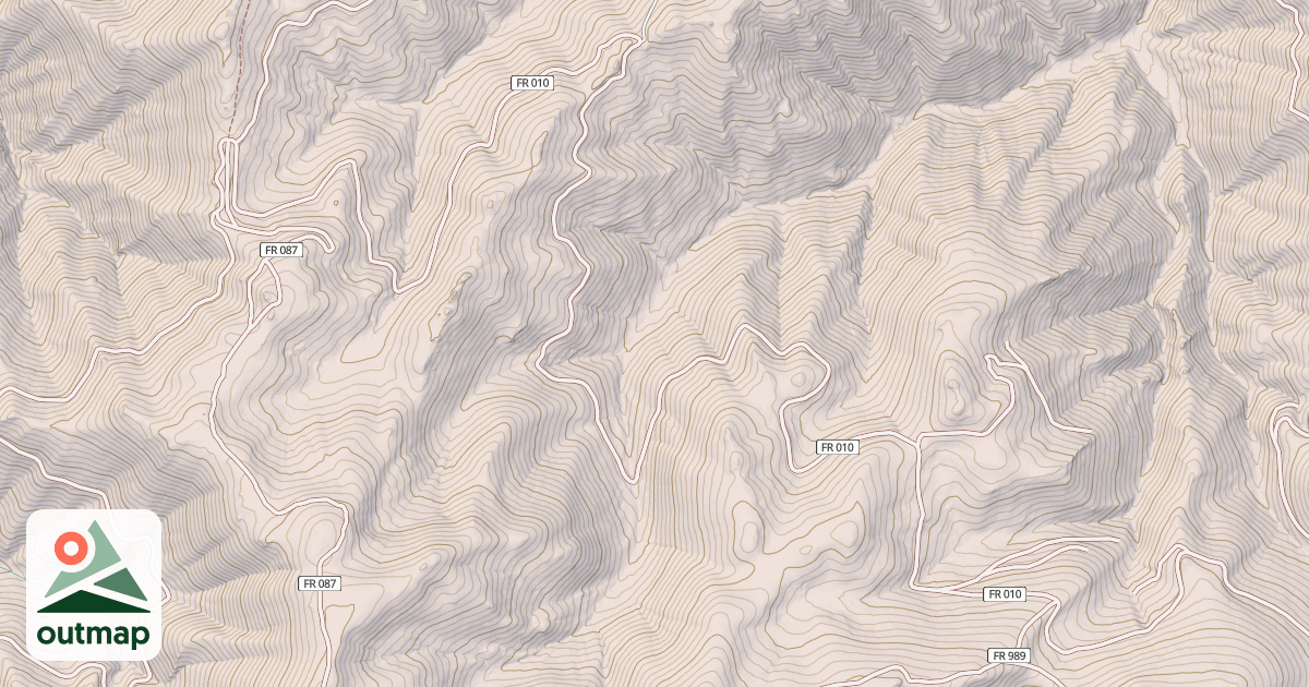 Map of COUCH SUMMIT-DEER PARK