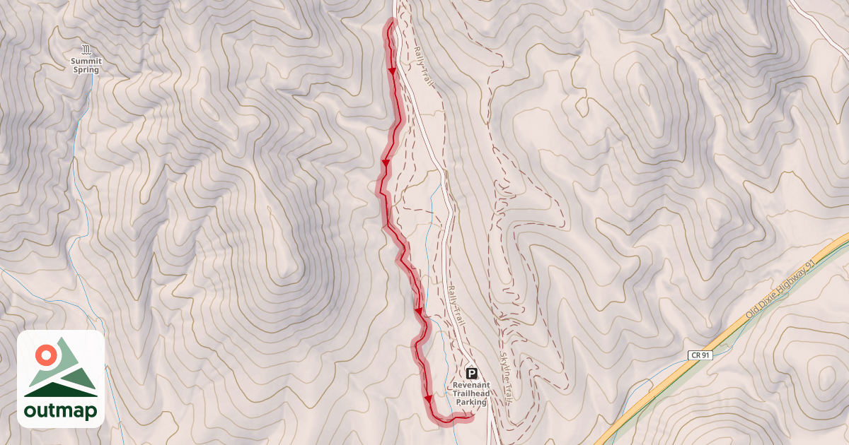 Map of Rock House Trail