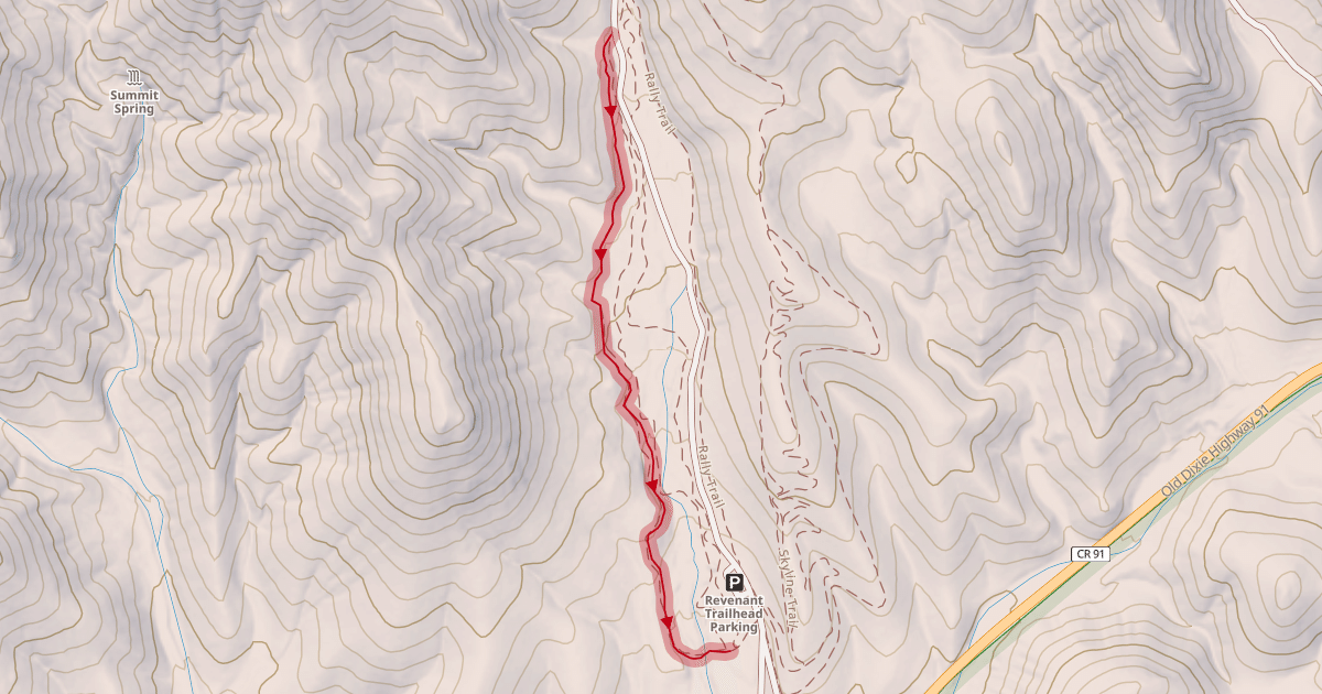 Map preview of Rock House Trail