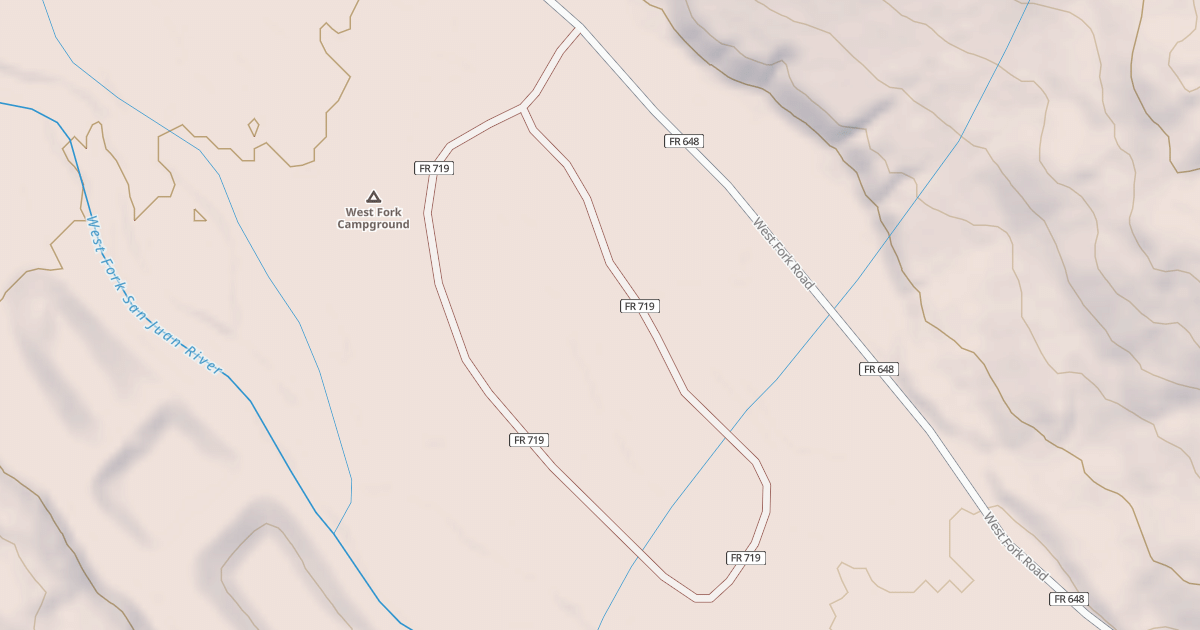 Map preview of WEST FORK CG