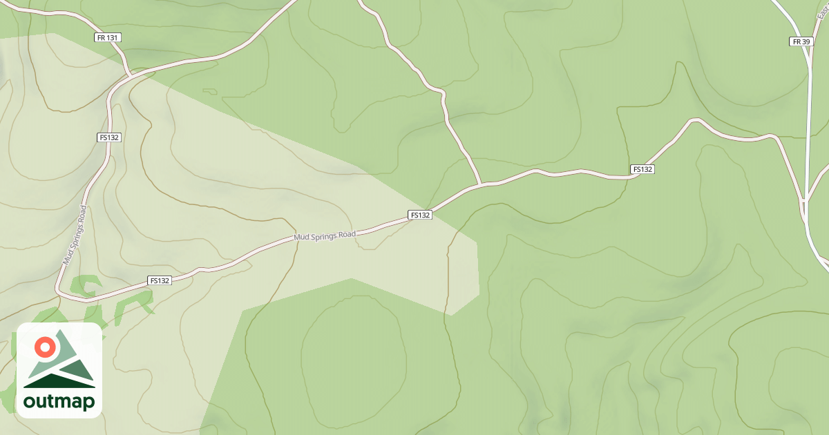 Map of MUD SPRINGS