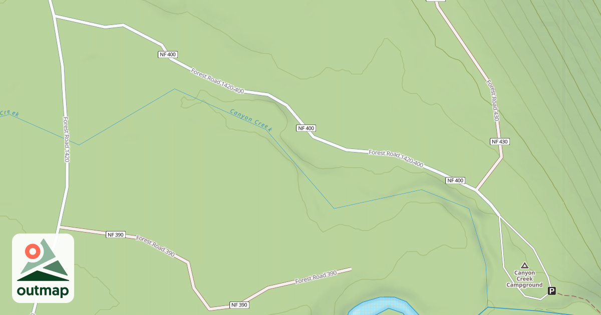 Map of LOWER CANYON CR C.G
