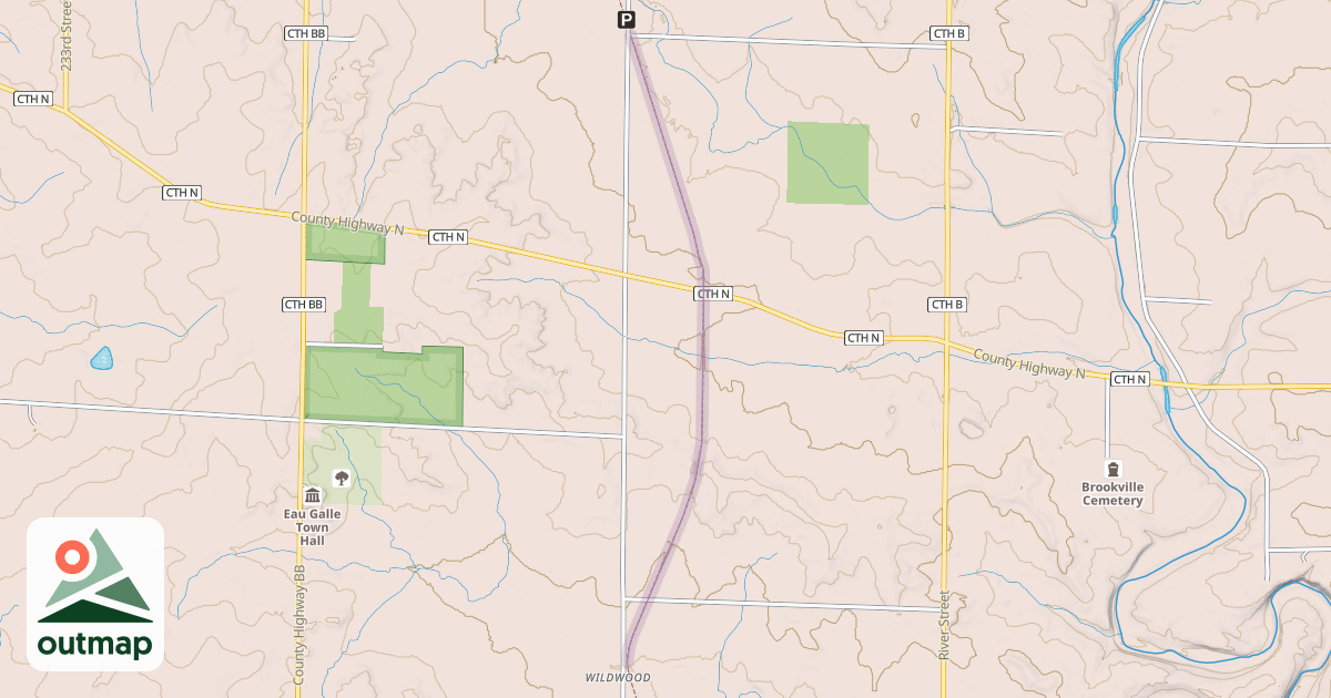 Map of Wildwood Trail