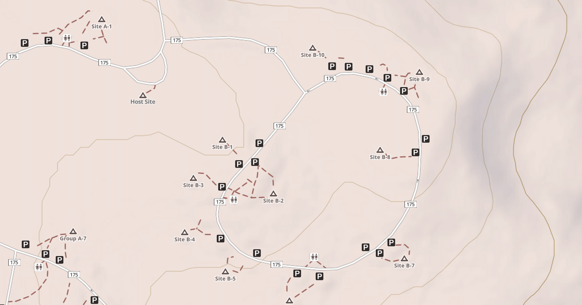 Map preview of BLACKHAWK CAMPGROUND LOOP B