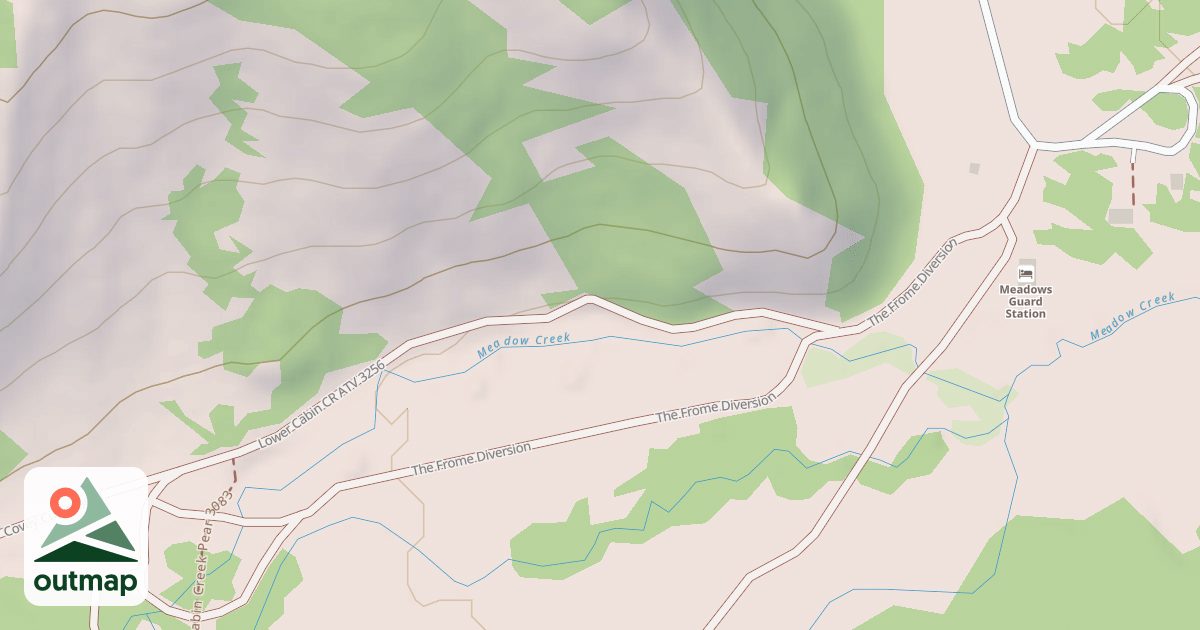 Map of Lower Cabin Cr Atv