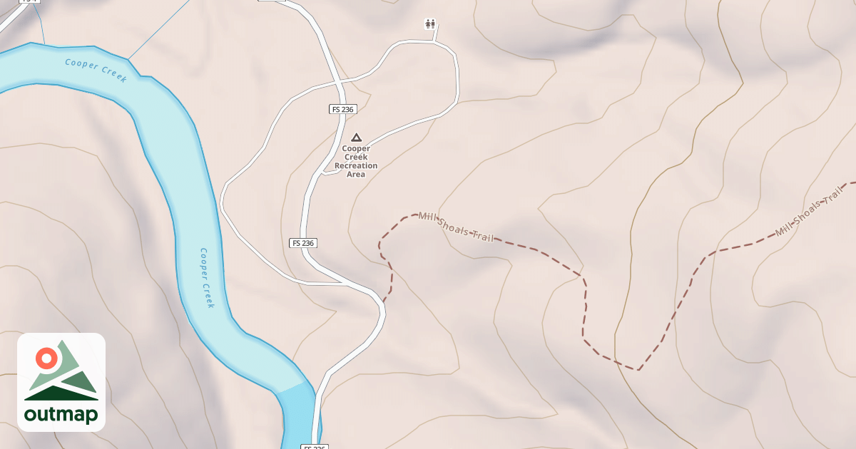 Map of COOPERS CR RECR