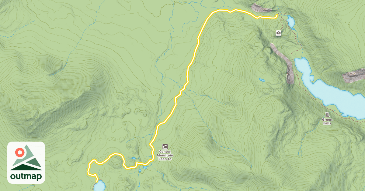 Map of Wassataquoik Lake Trail