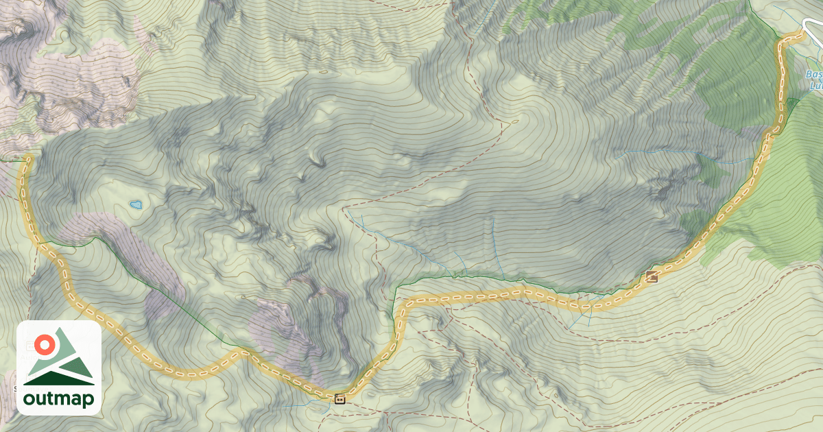 Map of Pic de Montarrouyes — Lurgues