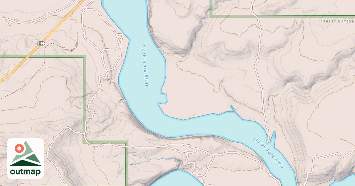 Map of BLACKS FORK DISPERSED D