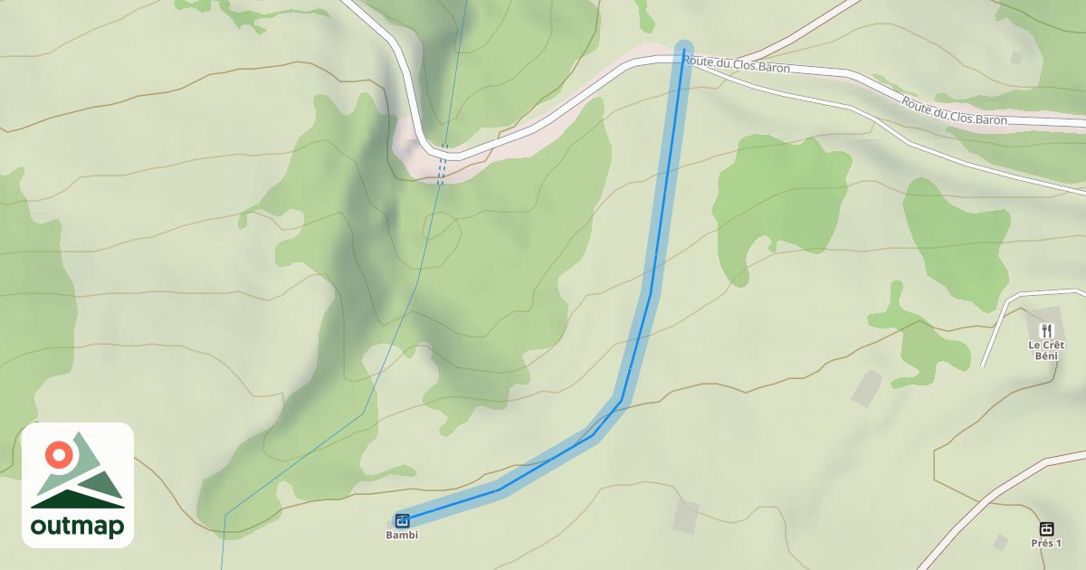 Map of Cerf Haut