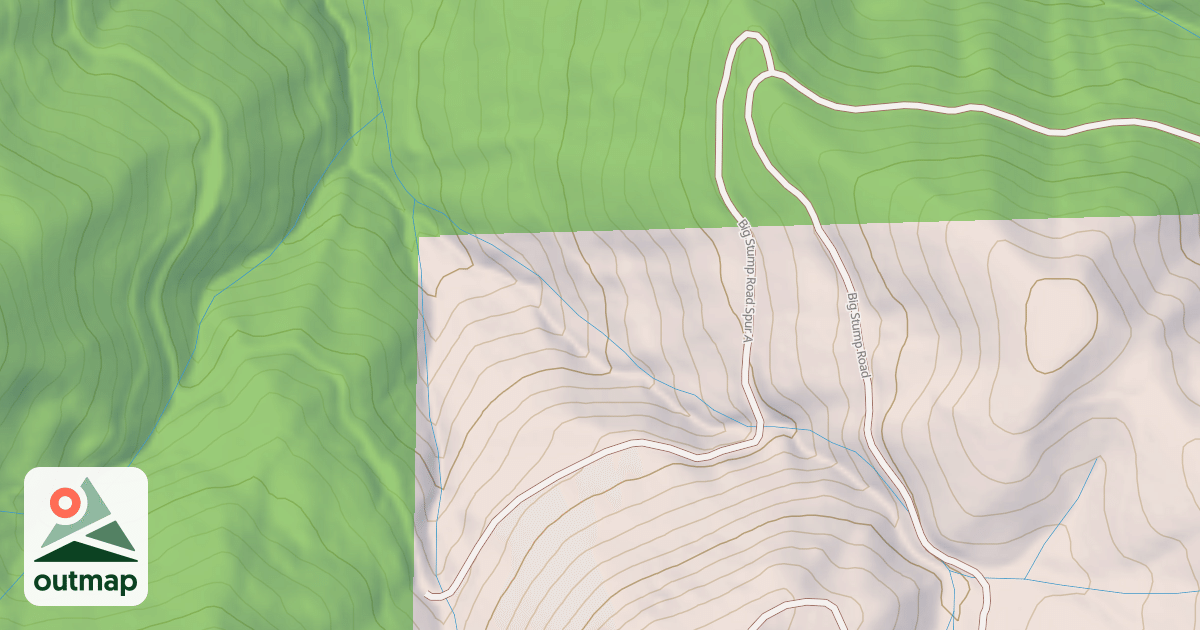 Map of BIG STUMP SPUR A