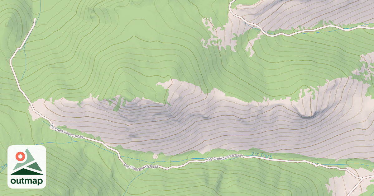 Map of DRY CR BRANCH