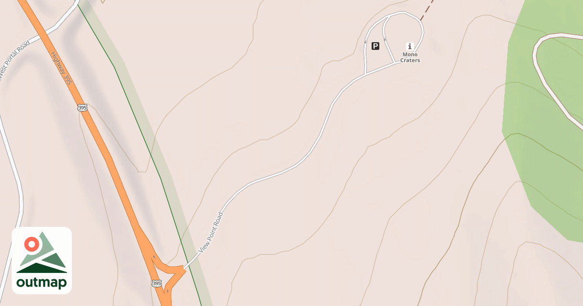 Map of AEOLIAN BUTTES VIEWPOINT