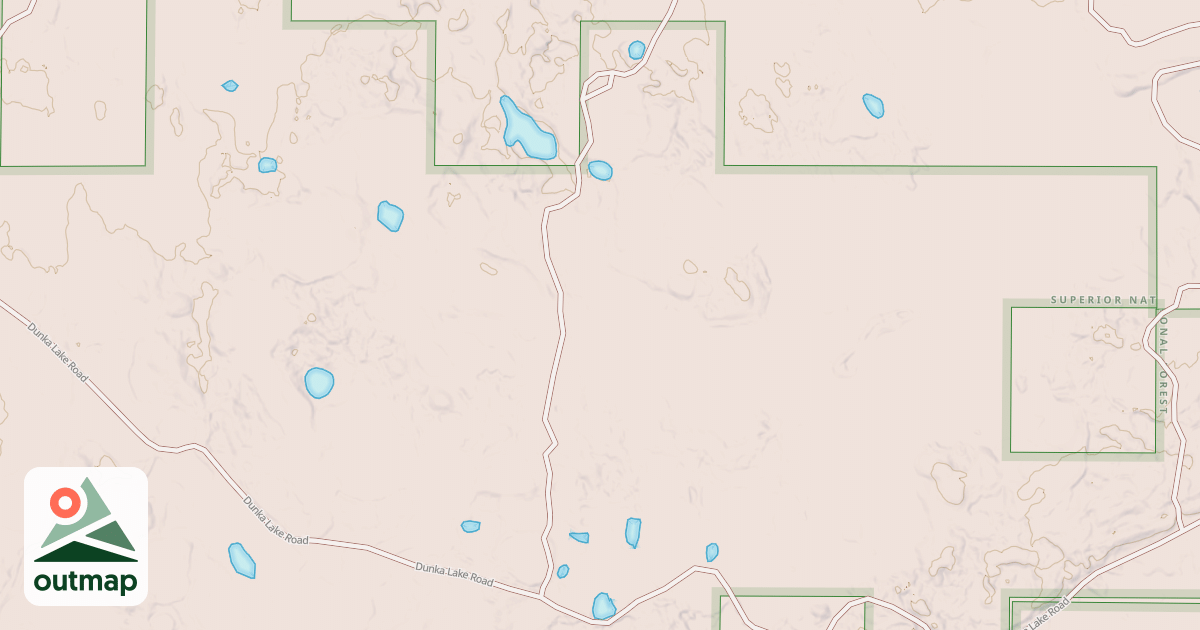 Map of DUNKA RIVER SPUR P