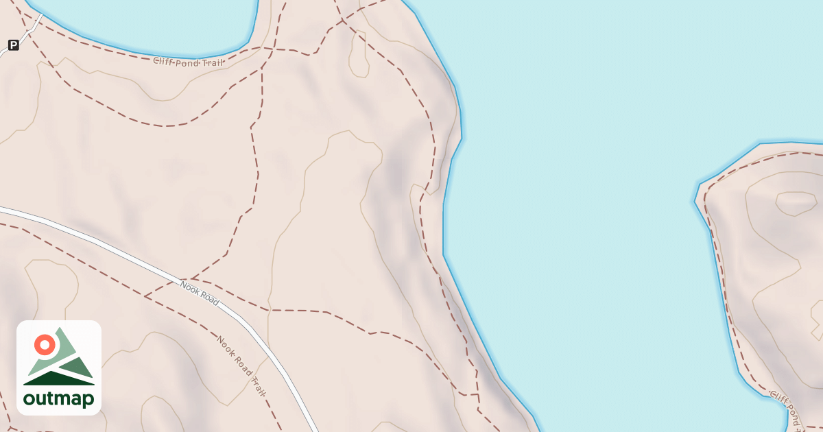 Map of Cliff Pond Loop Trail