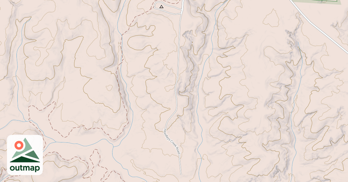 Map of HEADLEYS CREEK