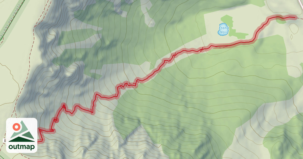 Map of Sentier du Falimont