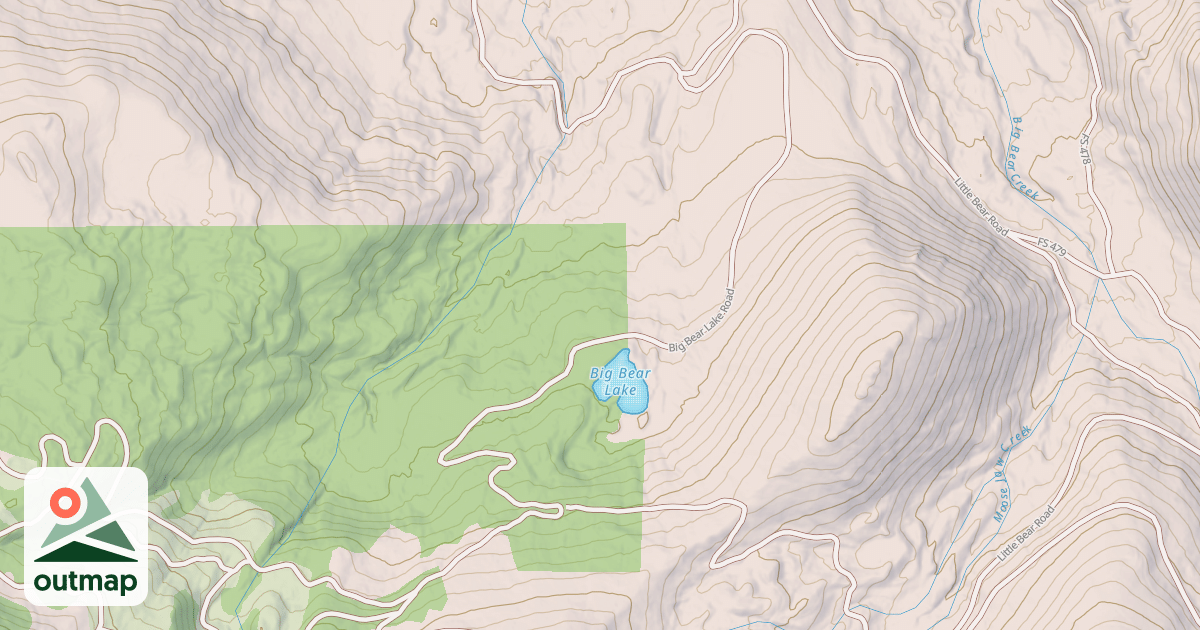 Map of BIG BEAR LAKE