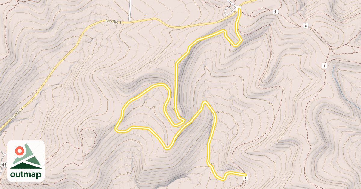 Map of Snowsnake Run