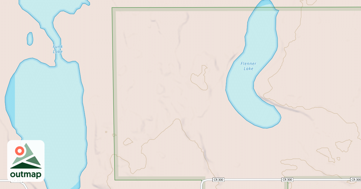 Map of FUNK LAKE ROAD