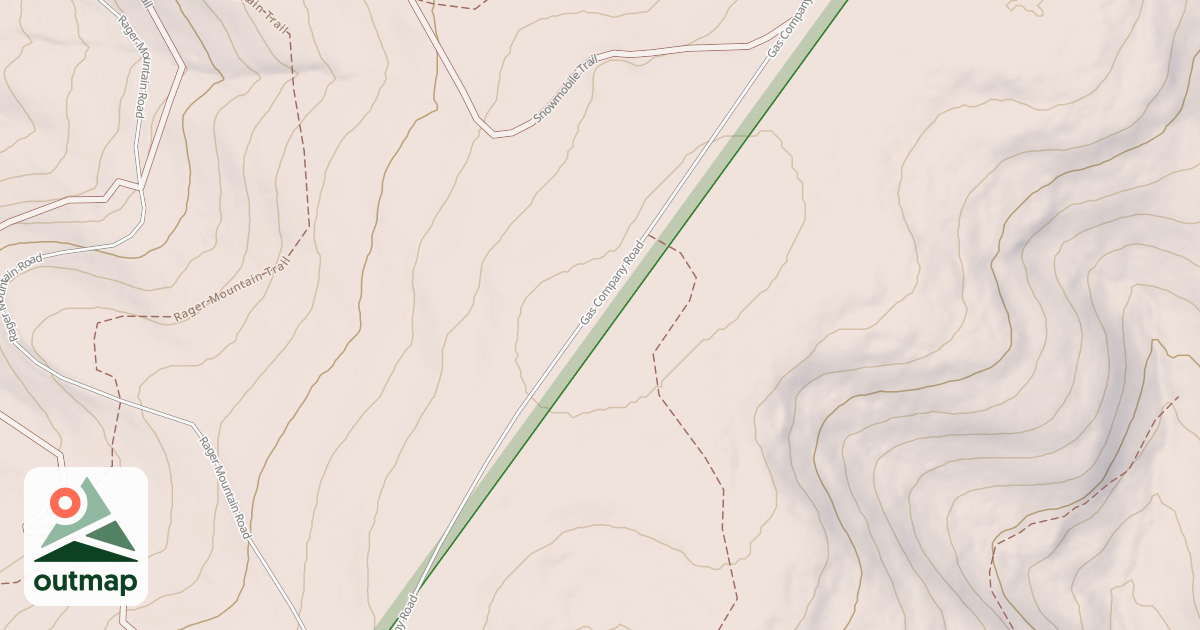 Map of Rager Mountain Division Snowmobile Trails
