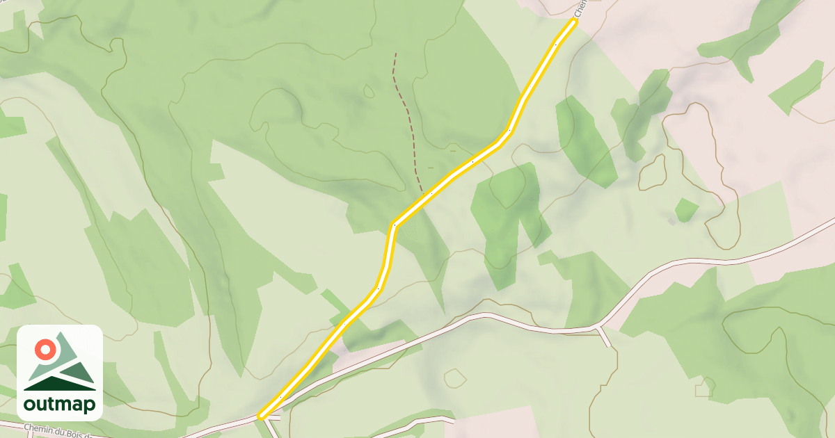 Map of Chemin des Charrières