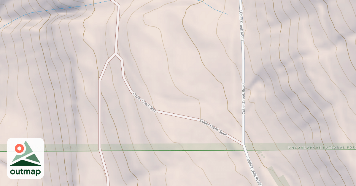 Map of CUTLER CREEK SPUR 1A