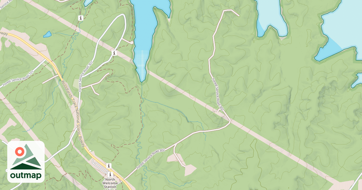 Map of POWERLINE ROAD