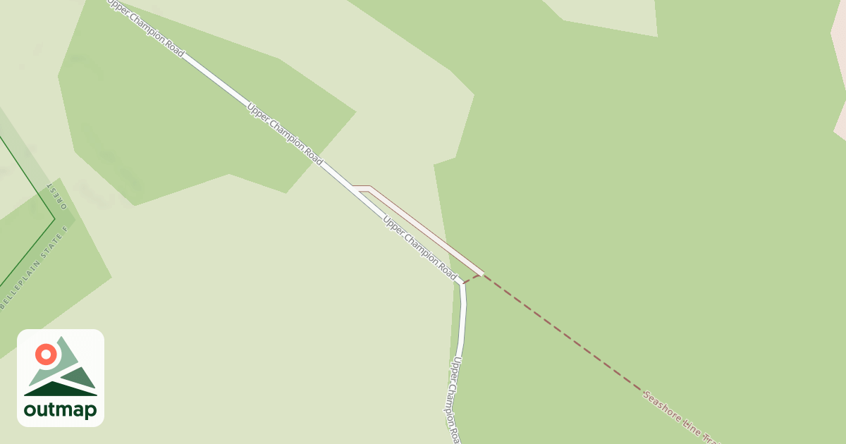 Map of Seashore Line Trail