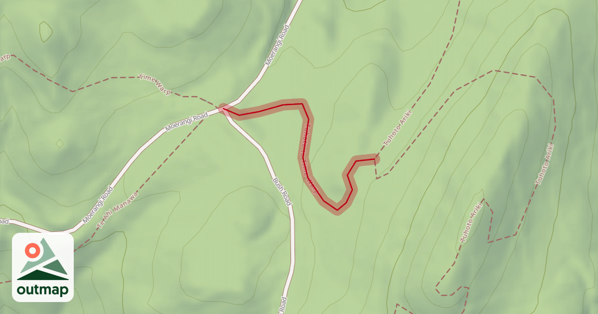 Map of Tuhoto to Time Warp